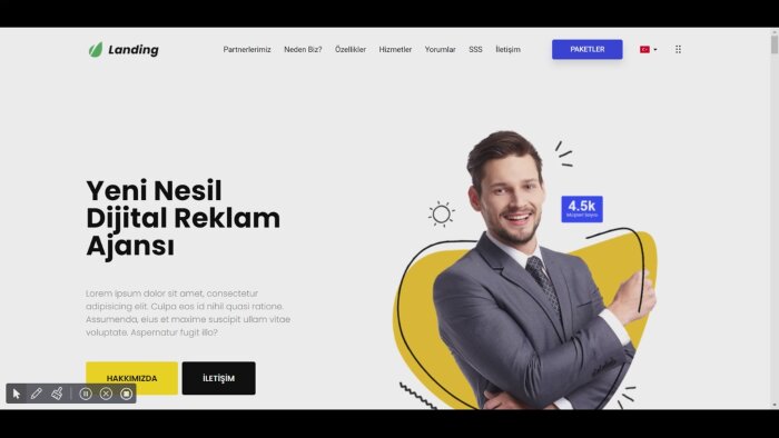 landing sitenizi hazırlayabilirim