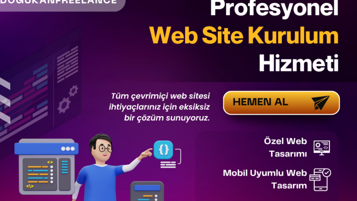 sizin için profesyonel satış odaklı web sitesi kurarım