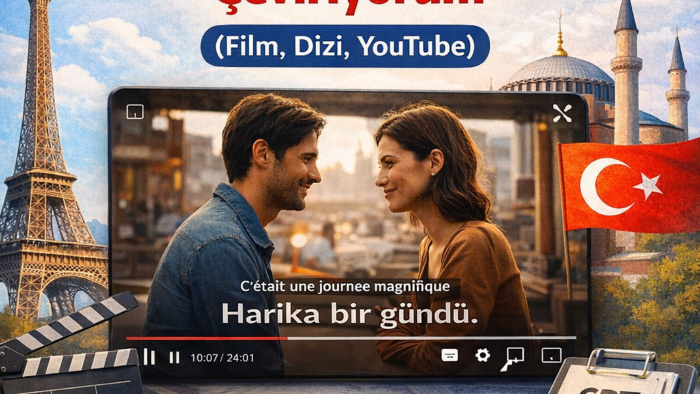 Fransızca – Türkçe altyazı çevirisi yapıyorum
