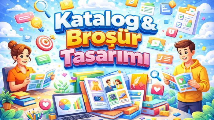 marka uyumlu broşür ve katalog tasarımı yaparım
