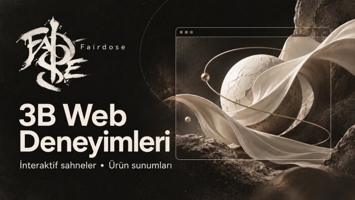 web siteniz için 3B görsel ve interaktif deneyim hazırlarım