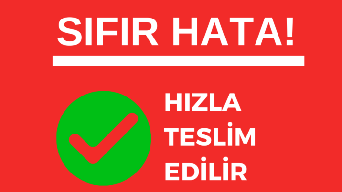 metinlerinizi kusursuz bir şekilde redakte ederim