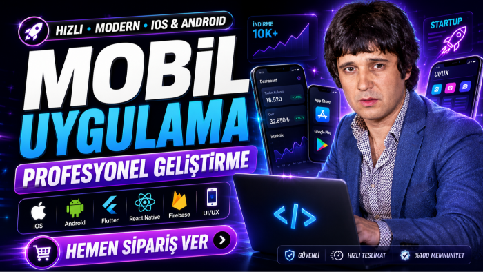 profesyonel mobil uygulama geliştirme hizmeti sunarım