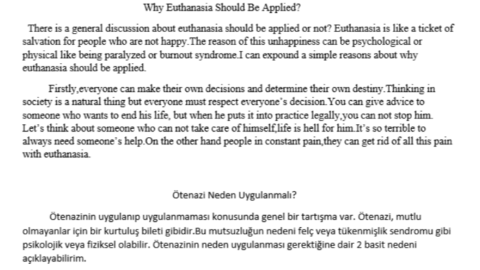 İngilizce çevirmenlik yapabilirim