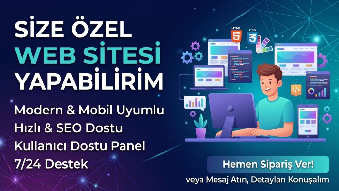 size özel panelli websitesi yapabilirim