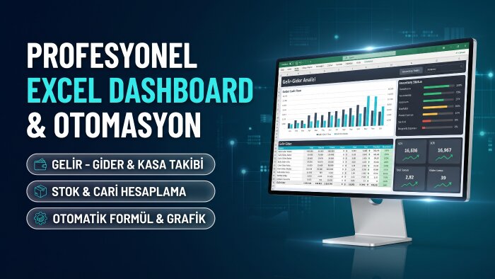 işletmeniz için otomatik Excel tablo ve rapor kurarım