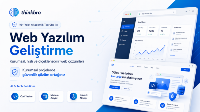senin için modern, ölçeklenebilir web yazılım geliştiririm