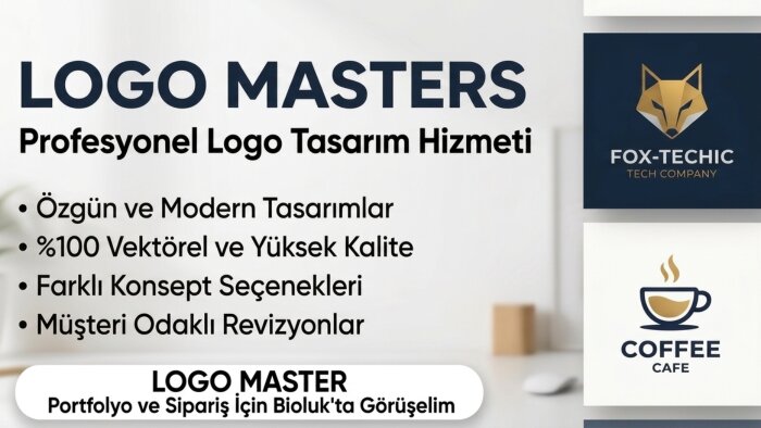 kurumsal kimliğinizi yansıtan özgün logo tasarlarım