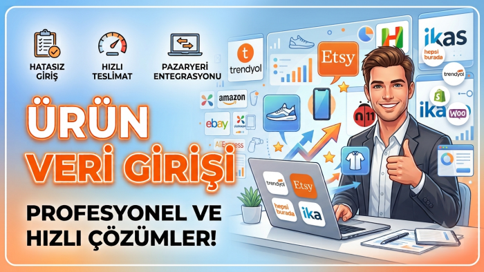 mağazanız için en hızlı ve kusursuz ürün veri girişi yaparım