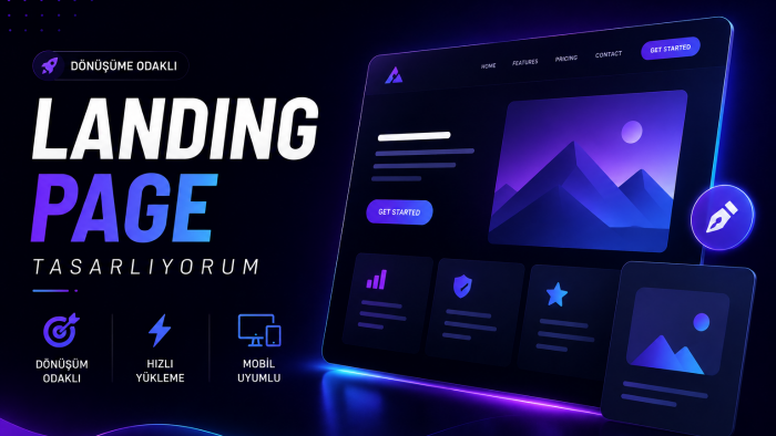 modern ve dönüşüm odaklı landing page tasarlıyorum
