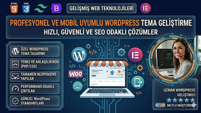 mobil uyumlu WordPress teması geliştiririm