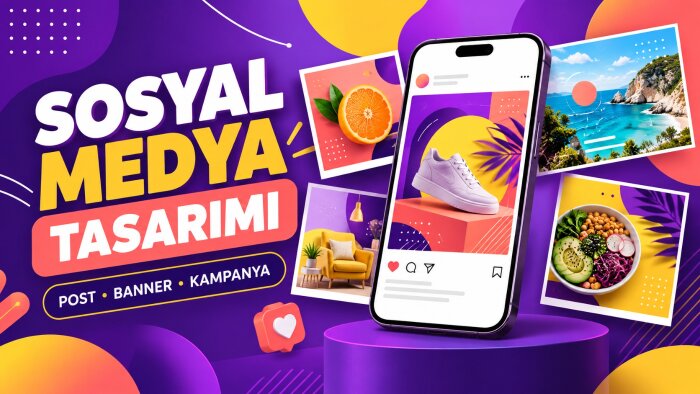 sosyal medya post ve banner tasarımları yaparım