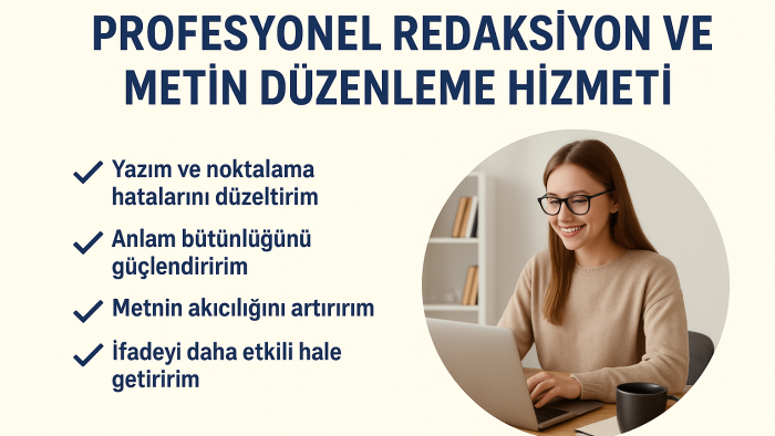 yazılarınızı profesyonelce düzenlerim