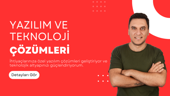 yazılım ihtiyaçlarınıza özel çözümler sunarım