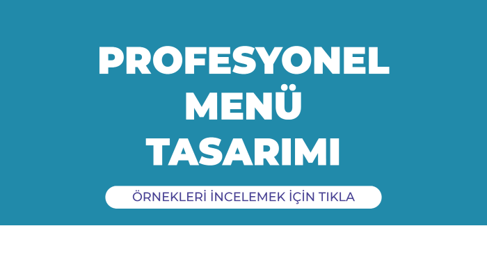 profesyonel restoran menüsü tasarımlarınızı yaparım