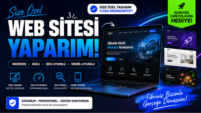 size özel profesyonel anahtar teslim websitesi hazırlarım