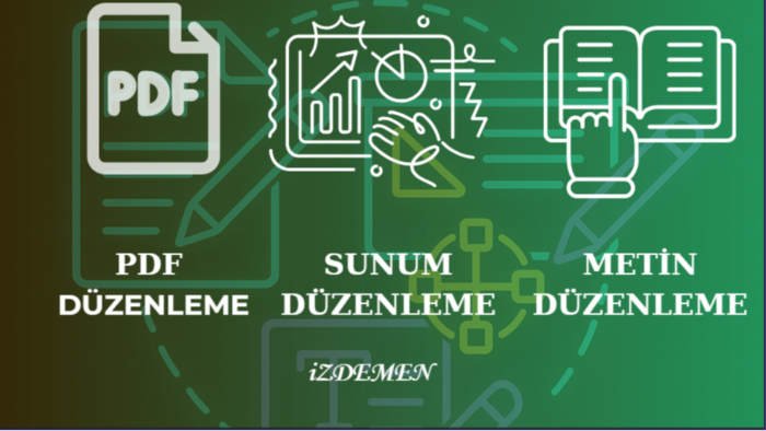 pdflerinizi  metinlerinizi  sunumlarınızı düzenlerim