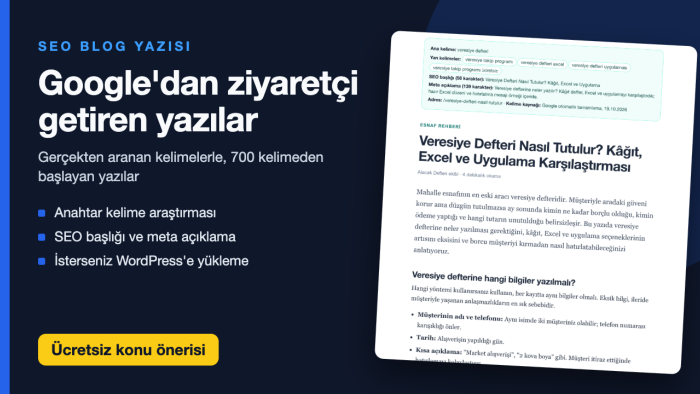 SEO uyumlu blog yazısı ve web sitesi içeriği yazarım