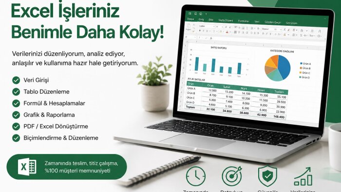 Excel dosyalarınızı düzenlerim