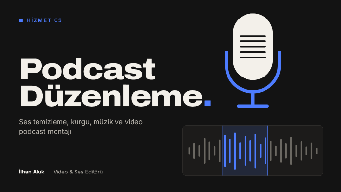 podcastlerinizi yayına hazır hale getiririm