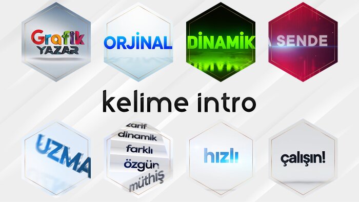 kelimeli intro hazırlarım