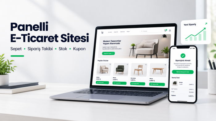 panelli e-ticaret sitenizi sipariş takibiyle kurarım
