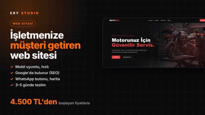 işletmeniz için mobil uyumlu web sitesi yaparım