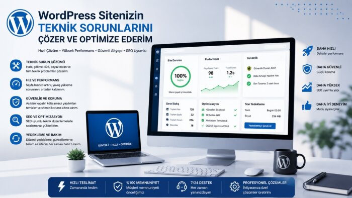 wordpress teknik destek ve optimizasyon yaparım