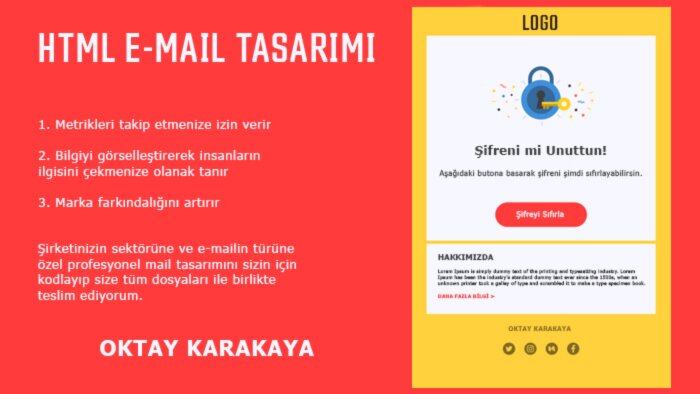 profesyonel e-mail tasarımı yapıyorum