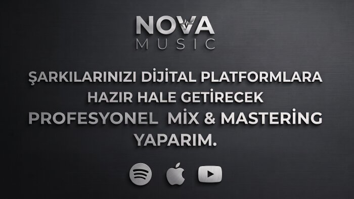 şarkılarınıza stüdyo kalitesinde mix ve mastering yaparım
