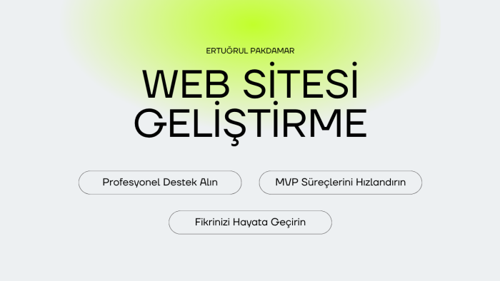 özel web sitesi geliştirebilirim