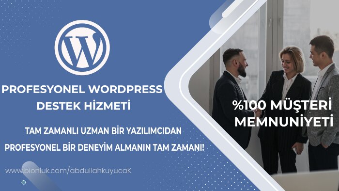 wordress tema kurulumu ve destek hizmeti sunarım
