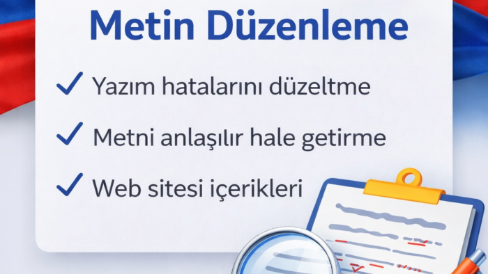 Rusça ve İngilizce metin düzenleme ve proofreading yaparım