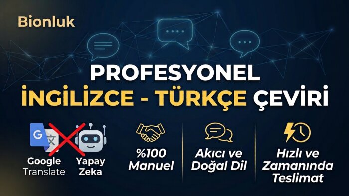 İngilizce metinlerinizi Türkçeye çevirebilirim