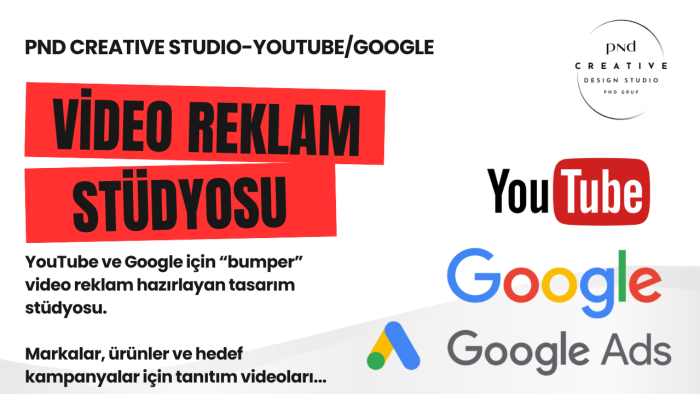 youtube ve google için bumper video reklam hazırlarım