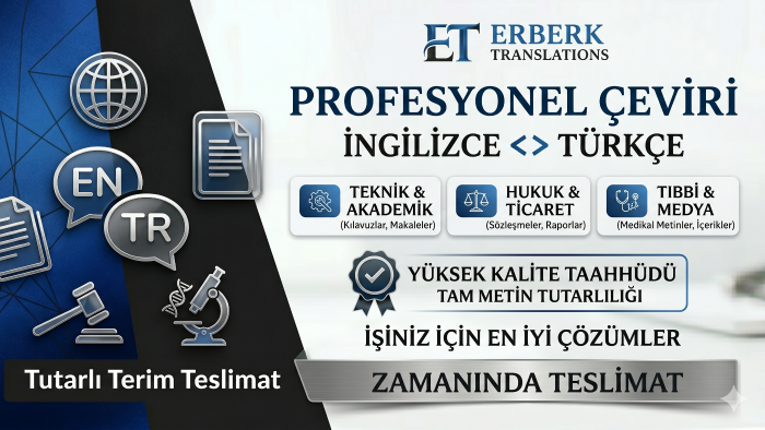  İngilizce-Türkçe teknik ve genel çeviriler yapabilirim