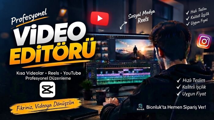YouTube Shorts ve Instagram Reels montajı yaparım