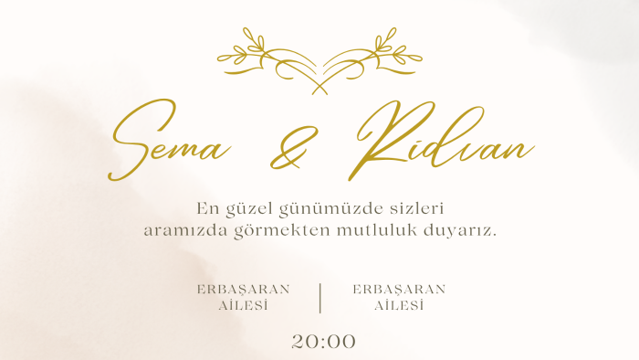 en güzel günlerinize özel davetiyeler yaparım