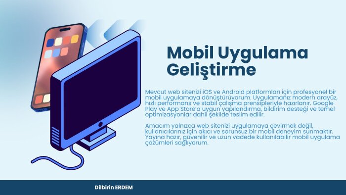web sitenizi profesyonel mobil uygulamaya çeviriyorum