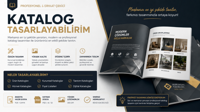 firmanız için profesyonel katalog tasarımı yapabilirim