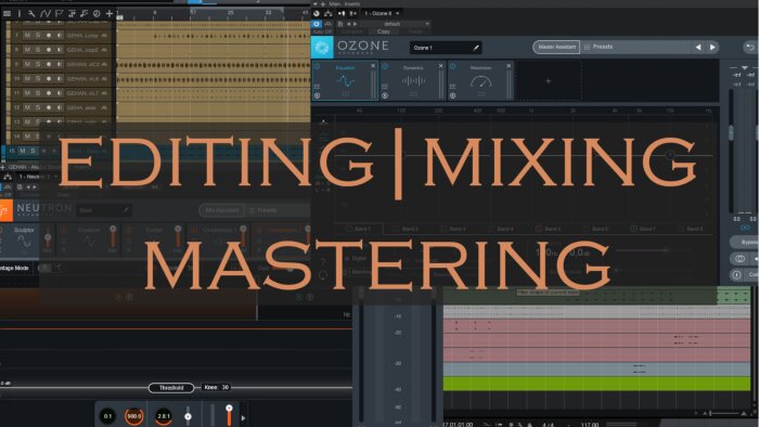 müziğinize profesyonel edit, mixing ve mastering yapabilirim