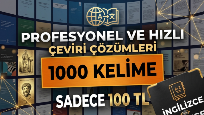 çeviriyi en profesyonel şekilde yapıyorum