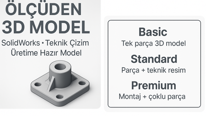 teknik çizimleri hızlıca 3D modele aktarıyorum