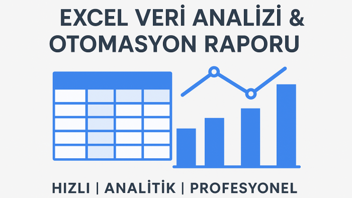 Excel tablolarınızı analiz eder, otomatik rapor oluştururum