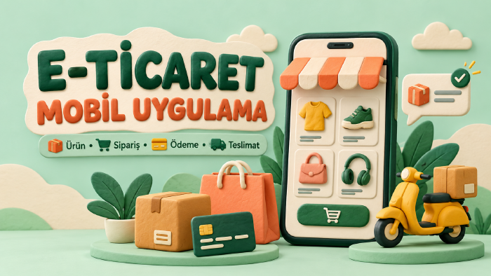 e-ticaret ve sipariş mobil uygulaması geliştiririm