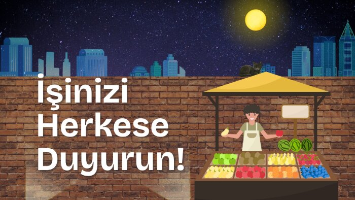 verdiğiniz hizmetin reklamını internette yaparım