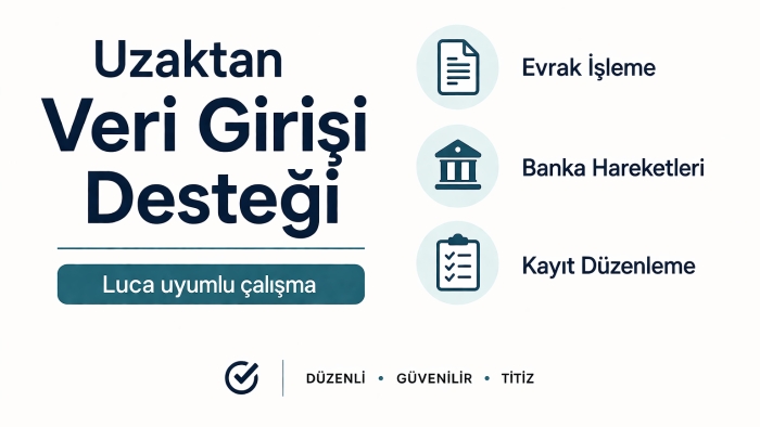 uzaktan veri girişi, evrak düzenleme ve kayıt yaparım