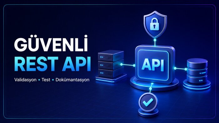 Backend projenize güvenli bir REST API endpointi eklerim
