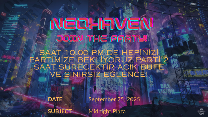 davetiye yapabilirim