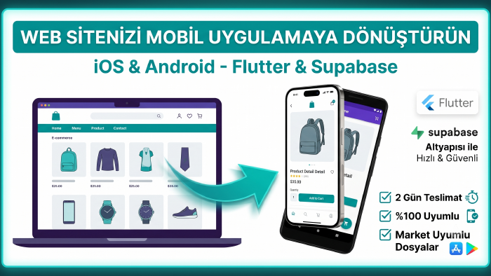 web sitenizi mobil uygulamaya dönüştürebilirim